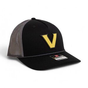 Vanderbilt Commodores Gold 3D Snapback Trucker Rope Hat- Black/ Charcoal